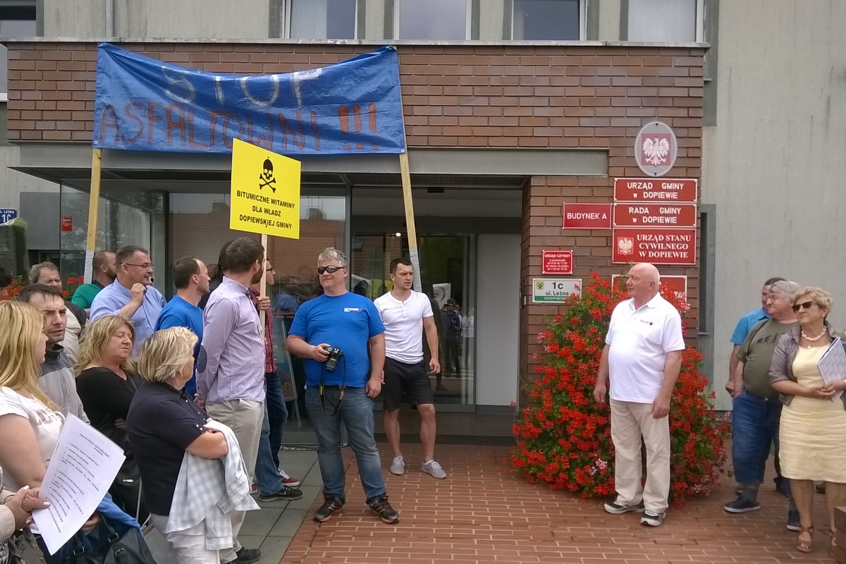 protest w Dopiewie - Jacek Butlewski