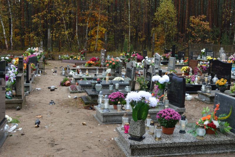 cmentarz wandale - Przemysław Stochaj