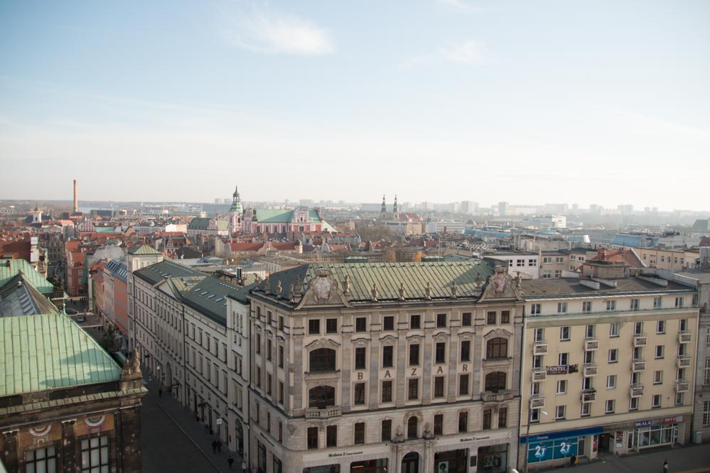 poznań panorama widok bazar - Leon Bielewicz