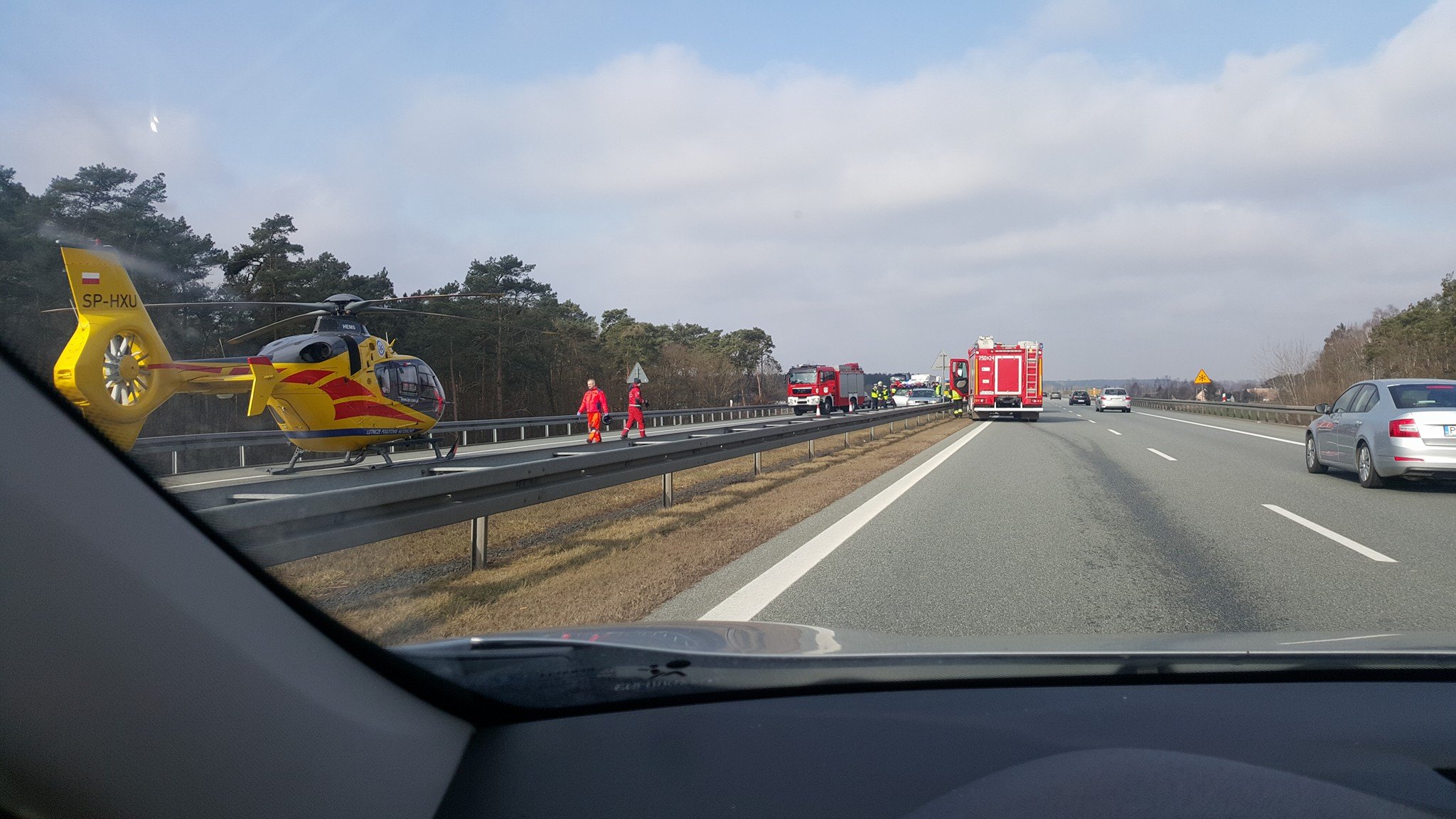wypadek autostrada ppo gołuski - Pomoc Drogowa Car Center Poznań