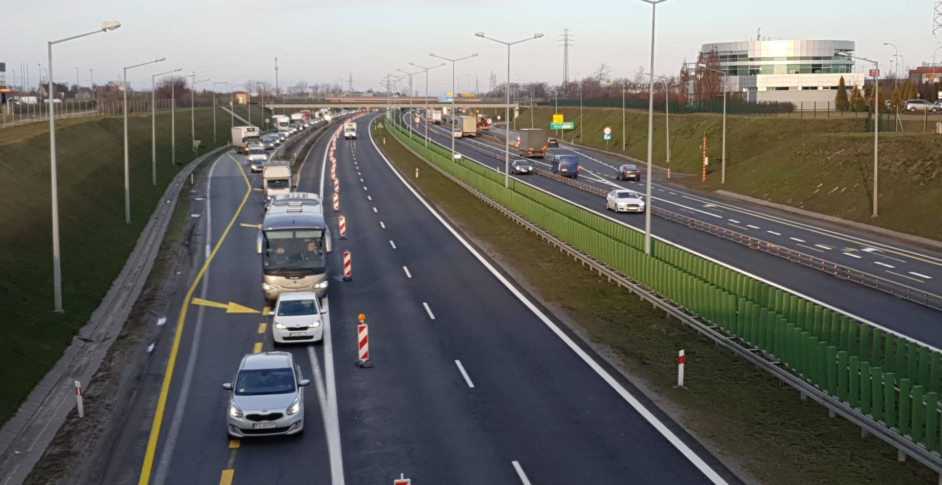 autostrada a2 remont korek - Michał Jędrkowiak