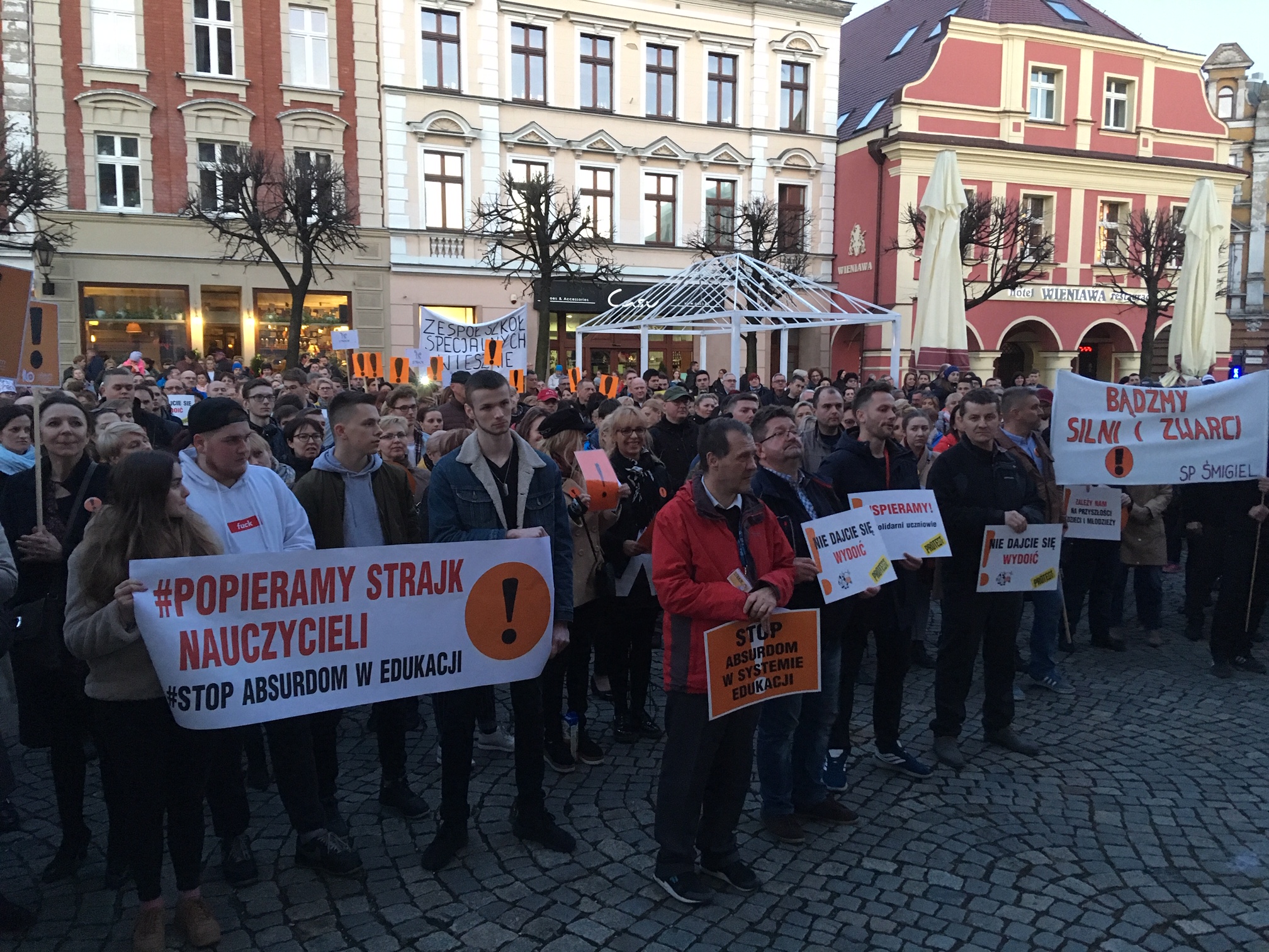 wiec poparcia nauczyciele strajk 2019 - Jacek Marciniak