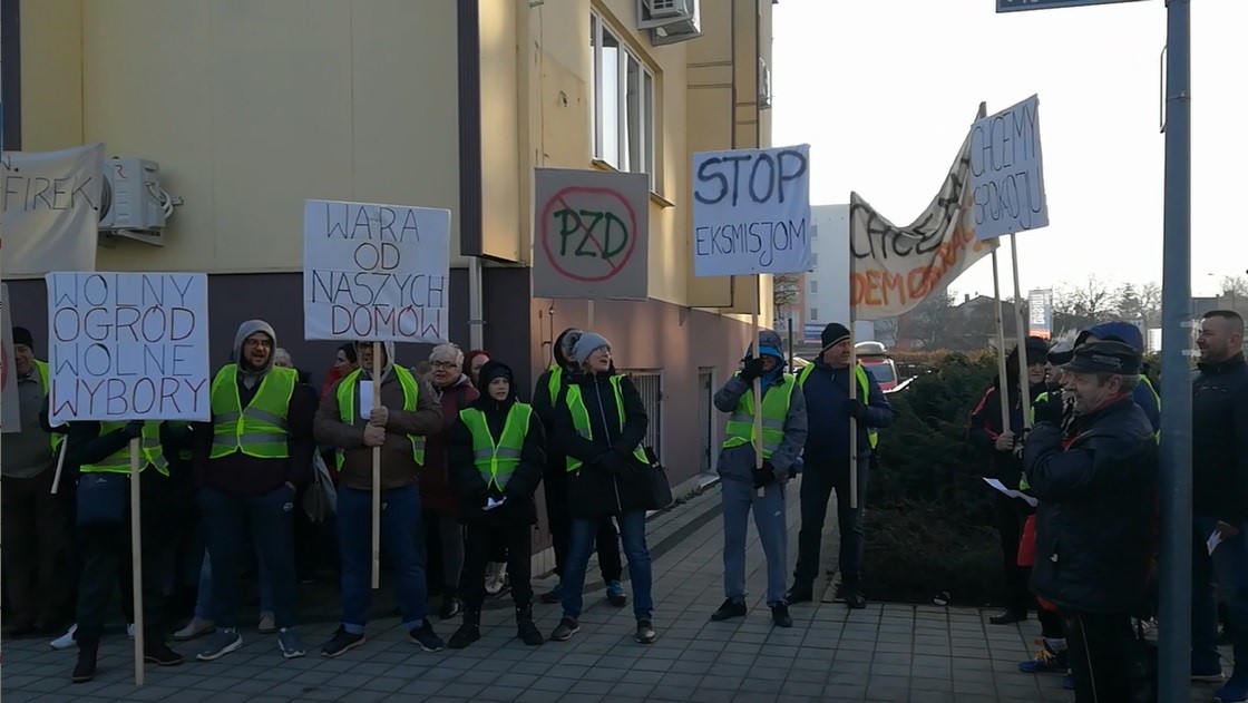 szafirek protest ogrody działkowe  - Krzysztof Polasik