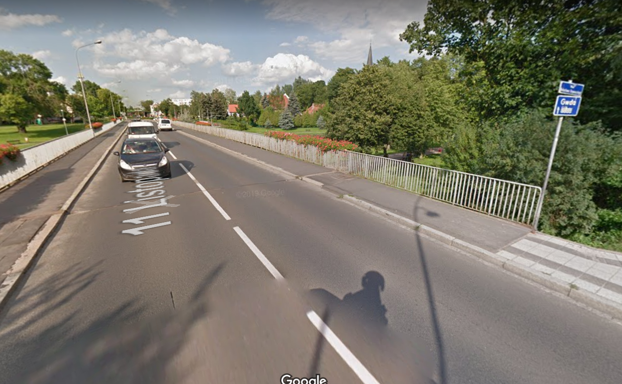 most Krzywoustego Piła - Google Map