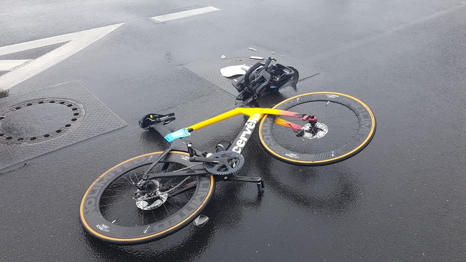 wypadek rower triathlon - Wielkopolska Policja