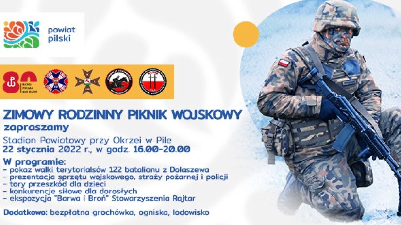 Zimowy Rodzinny Piknik Wojskowy - Powiat Piła
