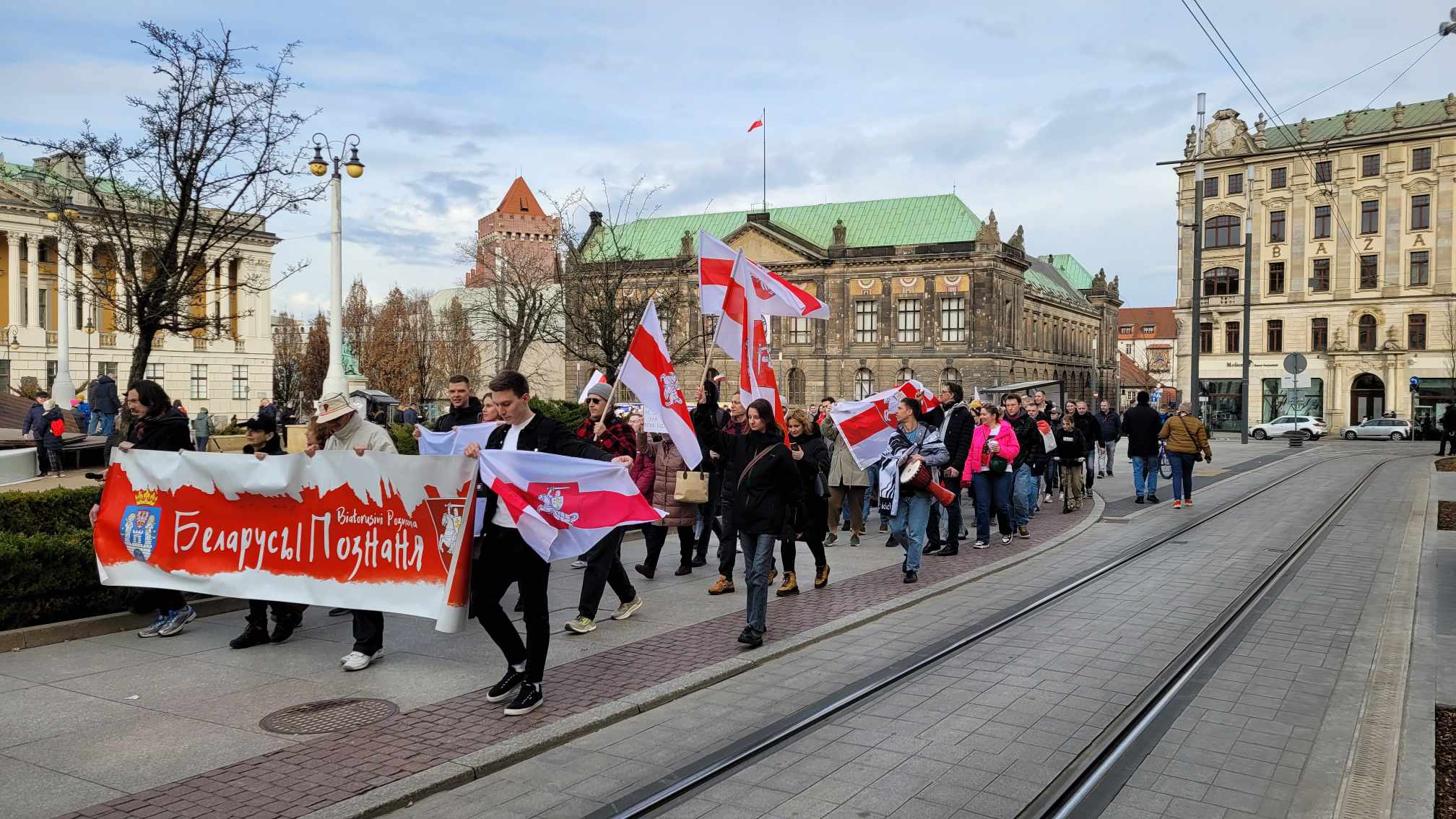 Białoruś marsz Poznań - Krzysztof Polasik