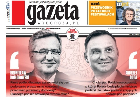 wyborcza okładka - Gazeta Wyborcza