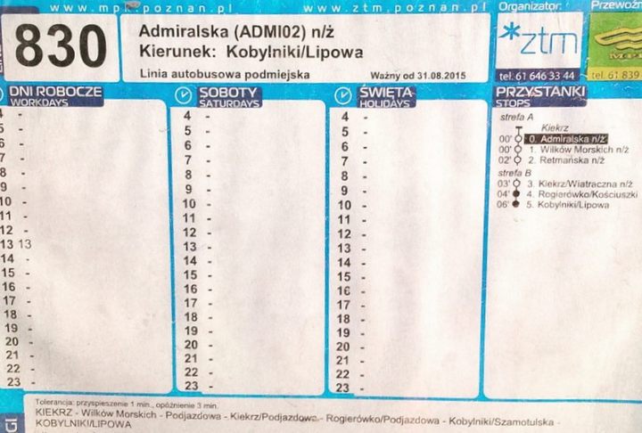 autobus Kiekrz - Maciej Kluczka