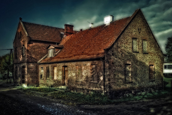 stara w Więckowicach - Stara szkoła w Więckowicach