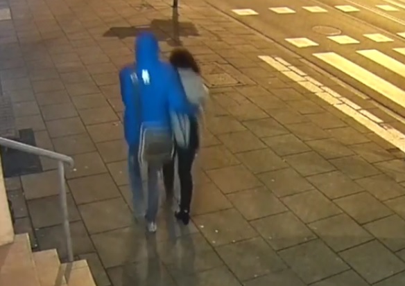 zaginiona ewa tylman idzie mostową - monitoring wizyjny