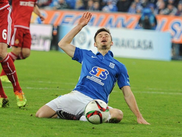 Lech-Wisła 2-0 grudzien 2015 linetty - Przemek Modliński