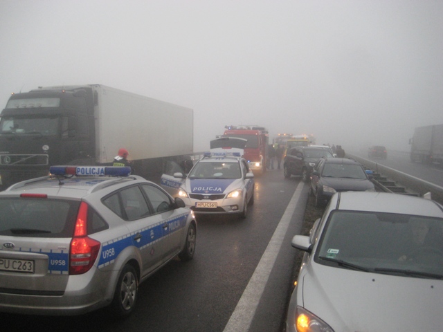 karambol a2 autostrada - Rafał Regulski
