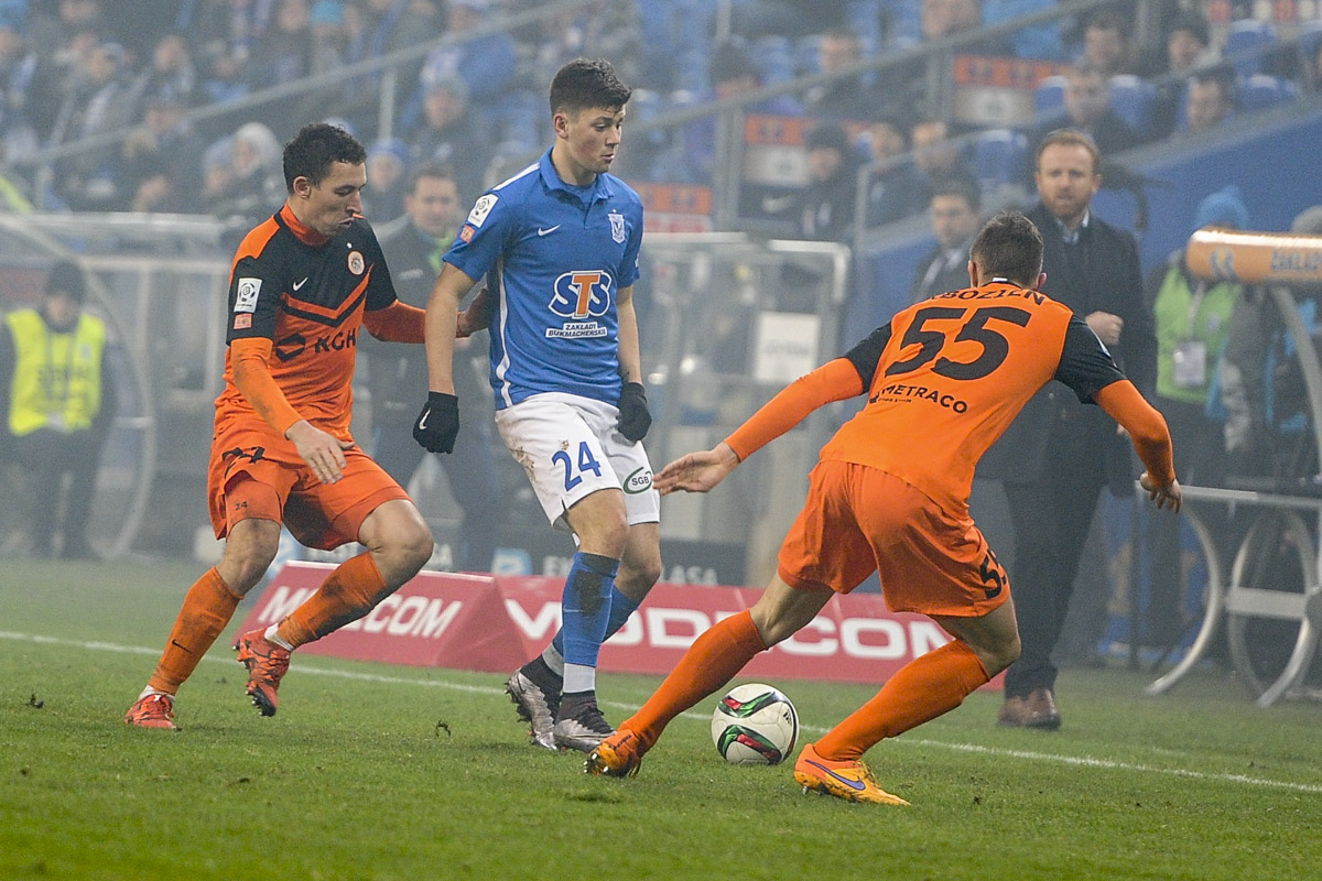 201512 - Poznań, Lech Zagłębie Lubin, 2-0_0272 kownacki - Przemek Modliński