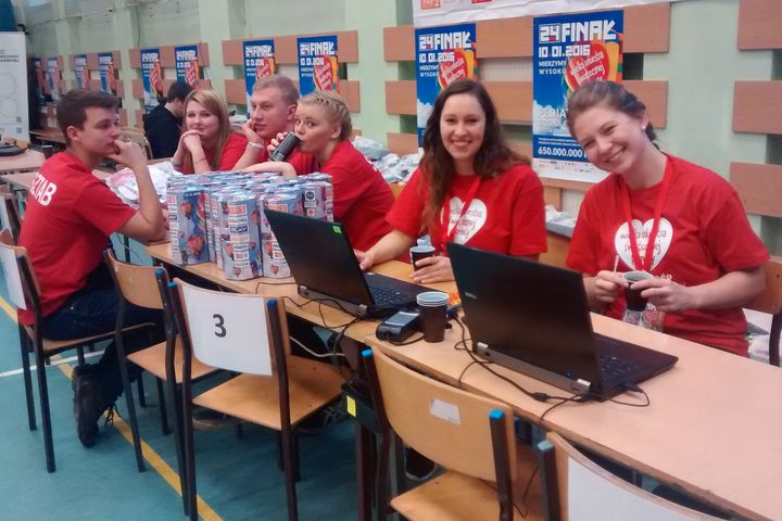 sztab WOŚP na Politechnice - Wojciech Chmielewski