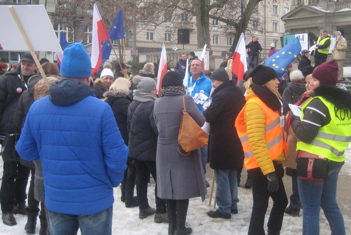 demonstracja KOD rozpoczęcie - Jacek Butlewski