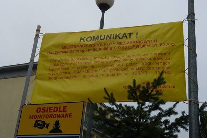 spółdzielnia zamknęła drogi - Maciej Blatkiewicz