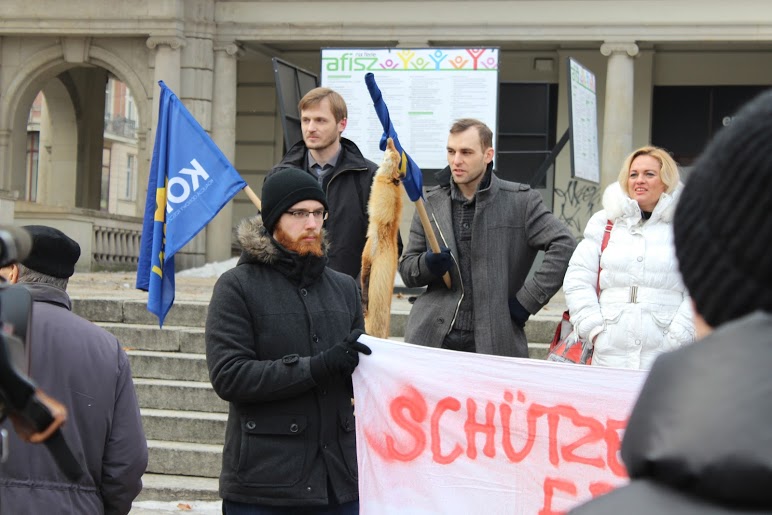 lis na fladze - Korwin Poznań