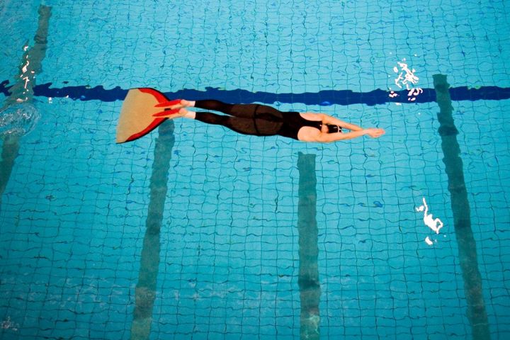 pływanie w płetwach - Termy Maltańskie