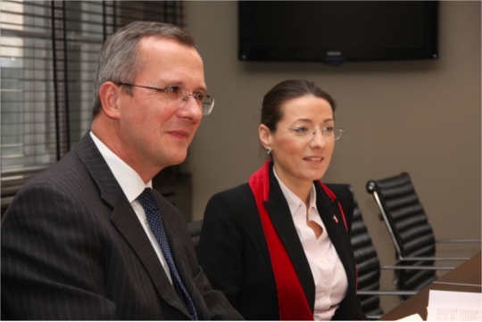 Izabela Ewa Kwiatkowska, konsul Austrii i Herbert Krauss - ambasador - UMWW