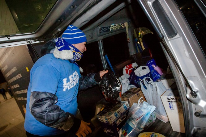 transport darów dla kresowiaków - Lech Poznań