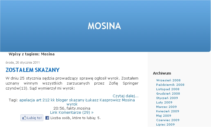 Blog z Mosiny