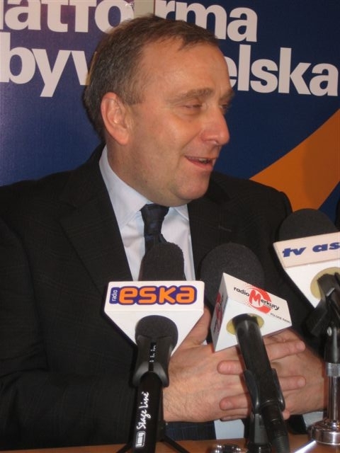 Grzegorz Schetyna w Pile - Wiesława Pinkowska