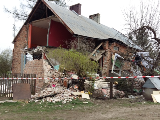 wybuch gazu kramsk - Straż Pożarna Konin