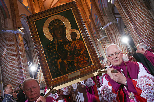 matka boska częstochowska chrzest 966 procesja gniezno - Andrzej Hrechorowicz/KPRP
