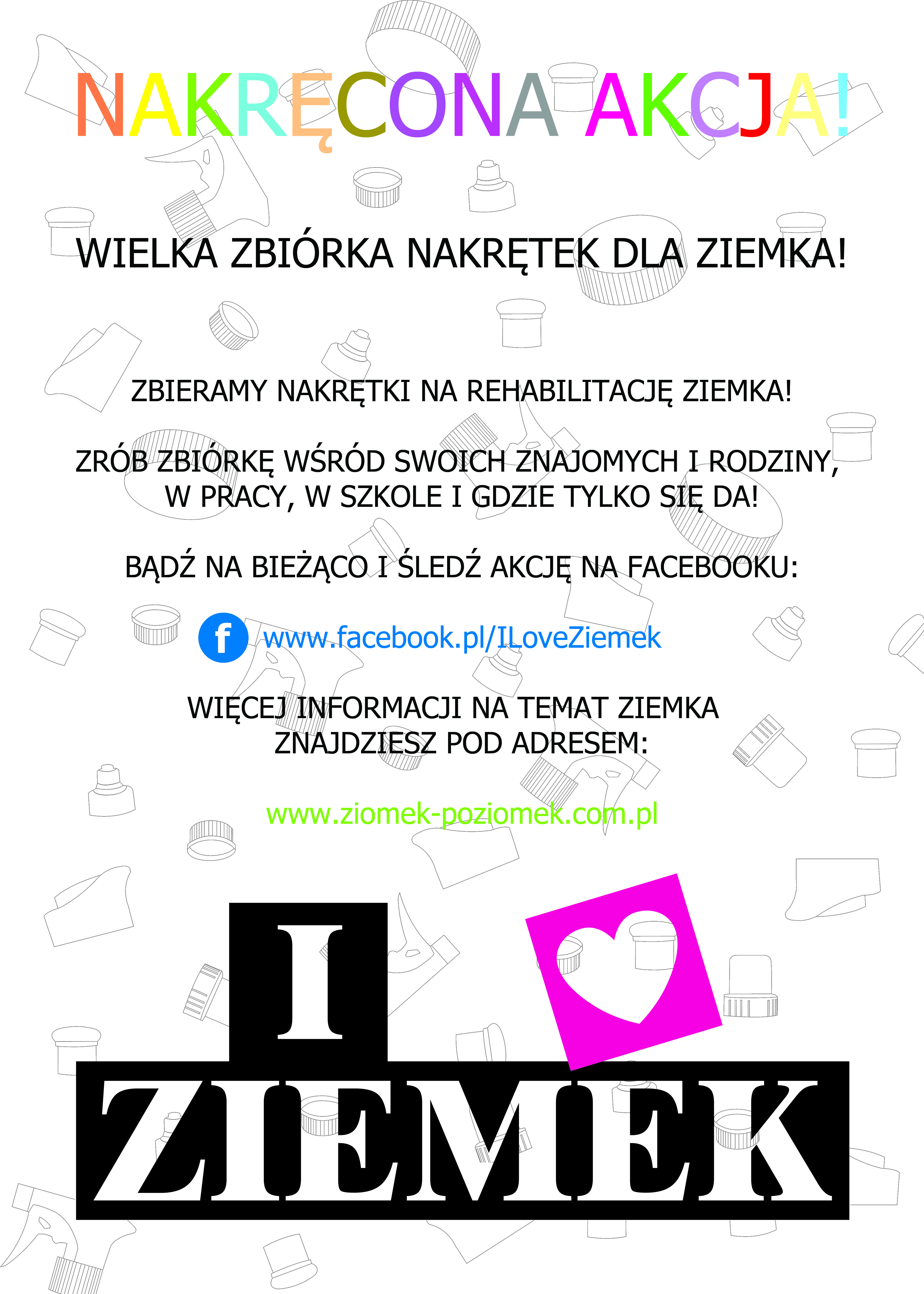 PLAKAT nakrętki - ILoveZiemek