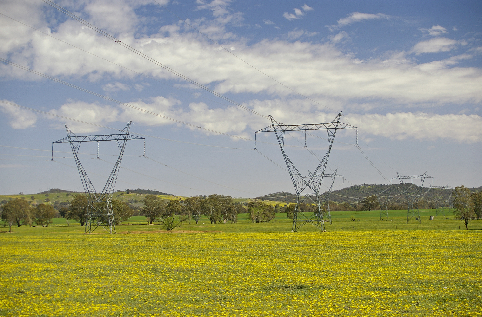 sieć energetyczna słupy - Wikipedia CC