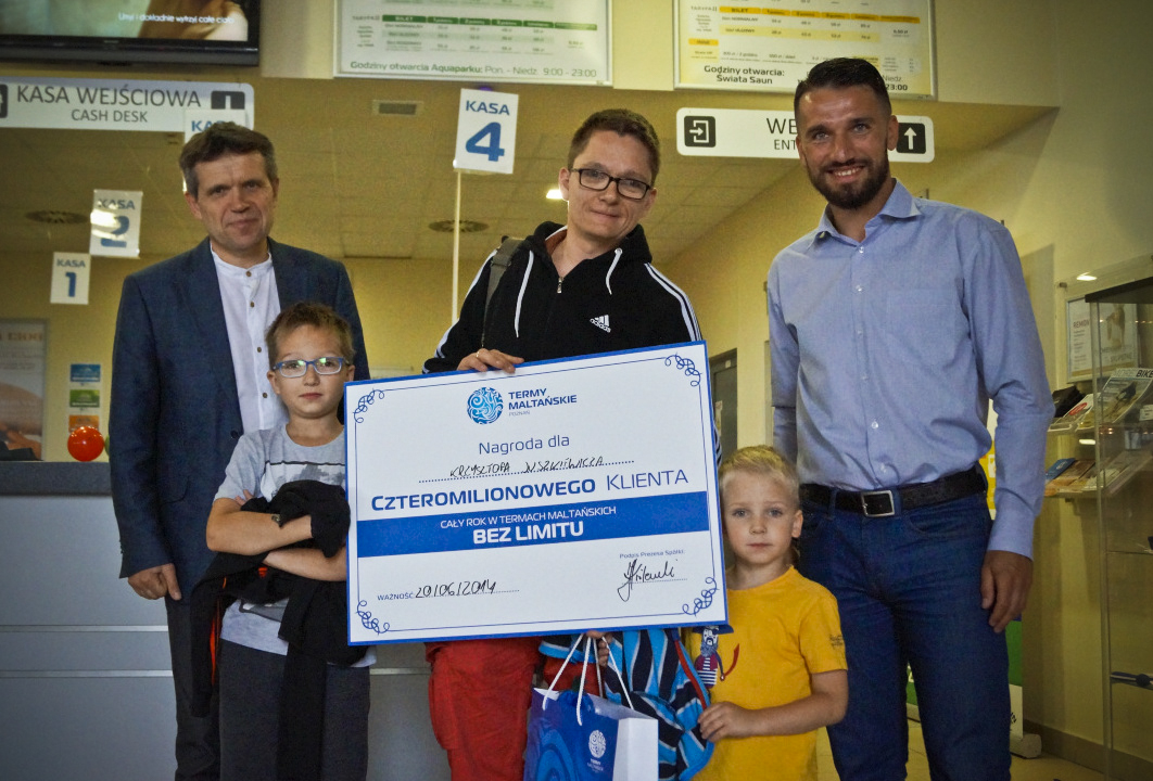 4-milionowy klient term maltańskich - Termy Maltańskie