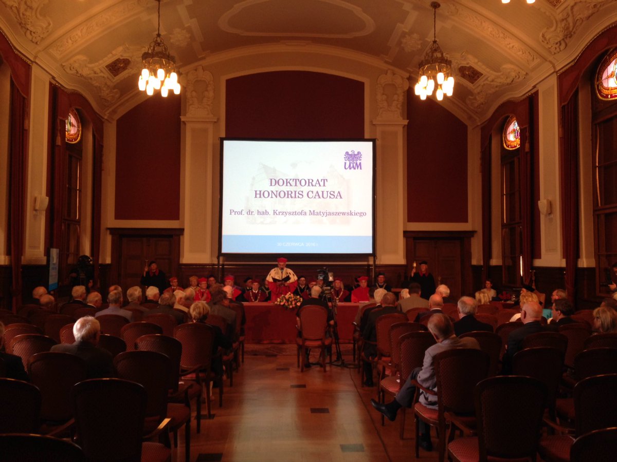 doktorat dla profesora matyjaszewskiego - Biuro Prasowe UAM