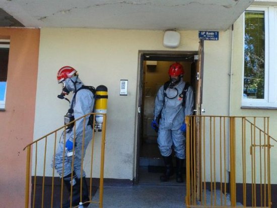 placówka pocztowa ewakuowana - Straż Pożarna Konin