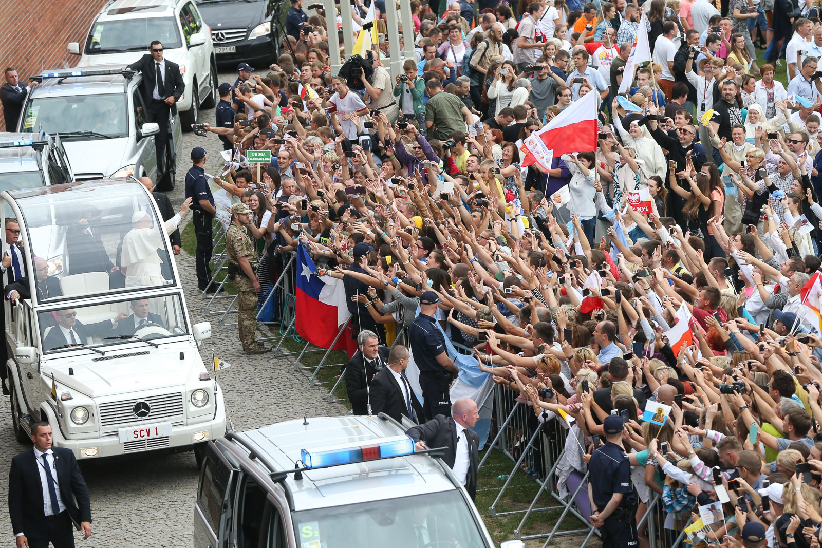 papież franicszek jedzie - Kancelaria Prezydenta RP