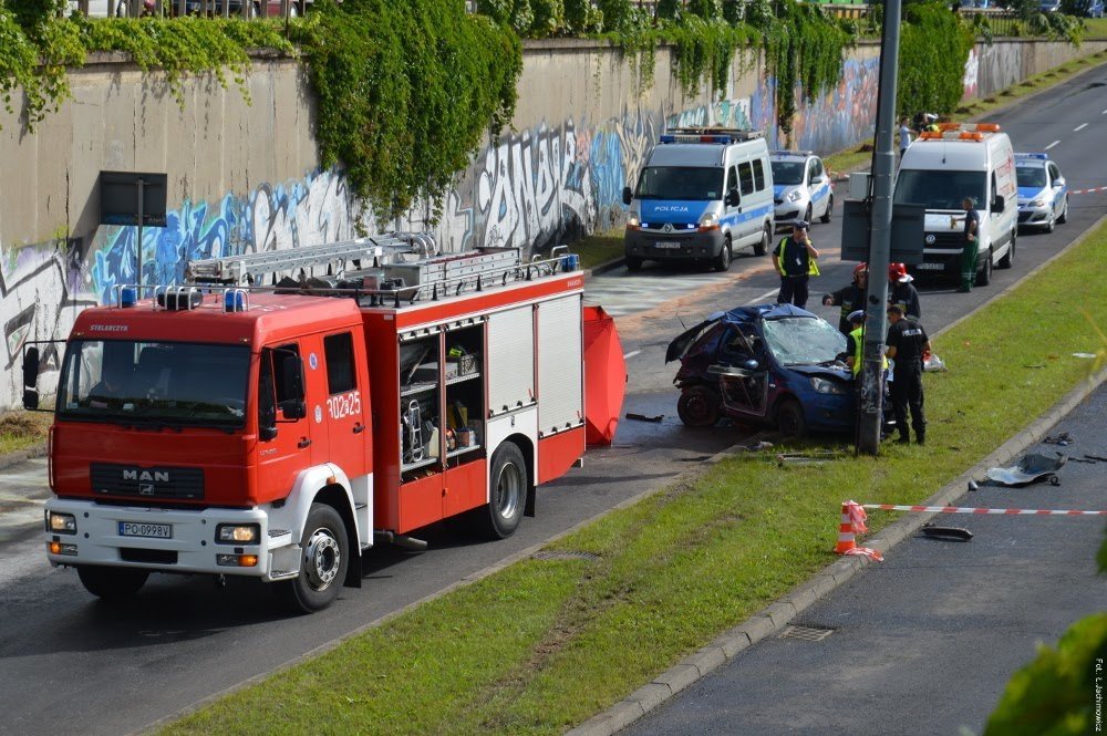 wawrzynca wypadek porannny - Strażacki.pl