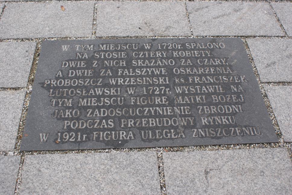 czarownice spalone na rynku - powiat wrzesiński