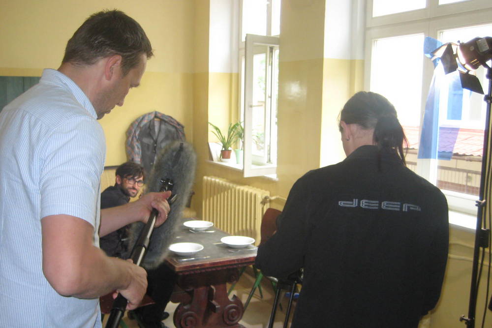 kręcą film łuska - Rafał Muniak