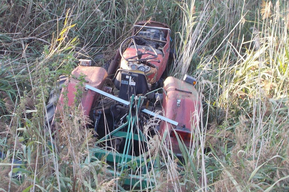 śmierć pod ciągnikiem - Straż Pożarna Konin