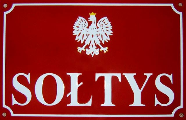 Sołtys - tabliczka