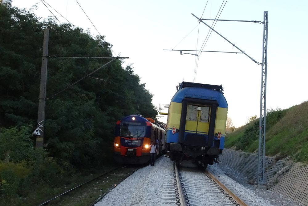 zerwana trakcja na wagonie1 - Maciej Kluczka