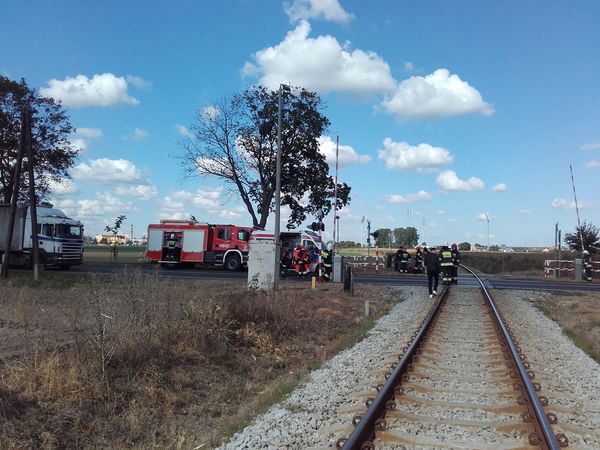 przejazd grodzisk wypadek - Straż Pożarna Grodzisk Wlkp