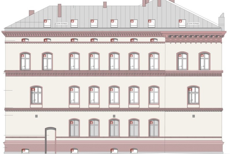 elewacja północja komisariat - Policja Poznań