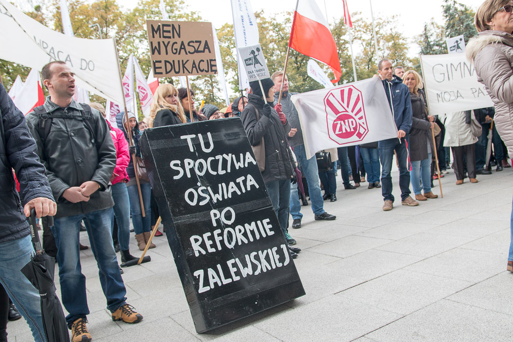 protest nauczycieli - Anna Adamczyk