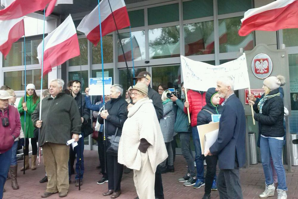 protest antyszczepionkowy - Magda Konieczna