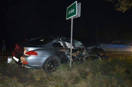 wieczorny nocny wypadek - Kościan na sygnale