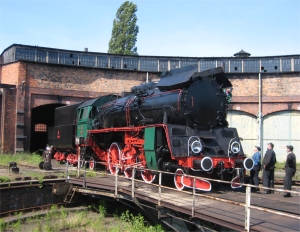 Gniezno - parowozownia, ost. naprawiony parowóz - Rafał Muniak
