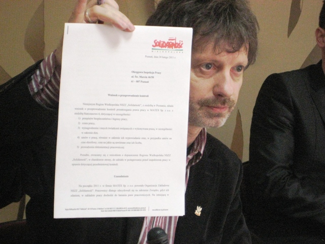 Solidarność przeciw firmie Mitex - Rafał Regulski