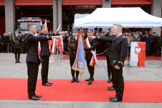 ślubowanie aspirantów - Straż Pożarna Poznań