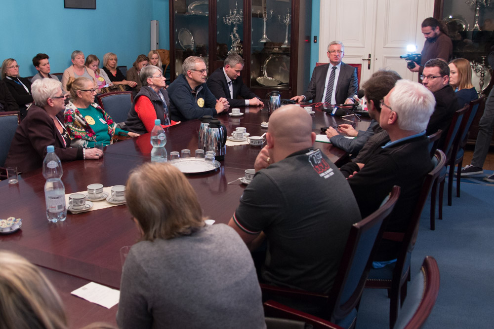 spotkanie ze związkowcami UMP (2) - Leon Bielewicz